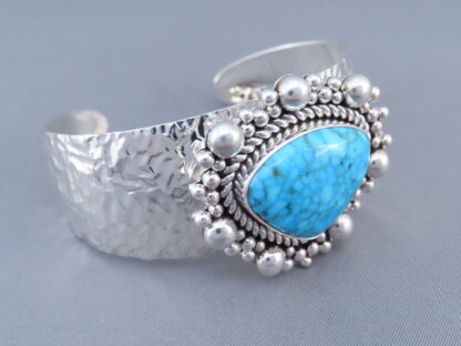 Kingman Turquoise Cuff Bracelet by Artie Yellowhorse