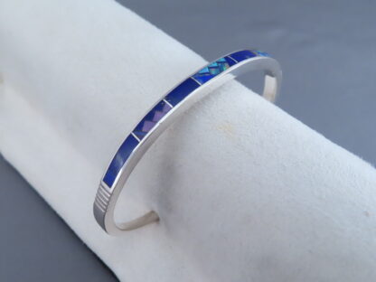 Multi-Stone Inlay Cuff Bracelet
