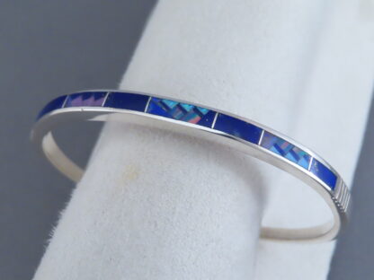 Multi-Stone Inlay Cuff Bracelet