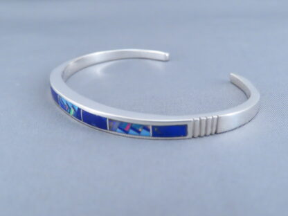 Multi-Stone Inlay Cuff Bracelet