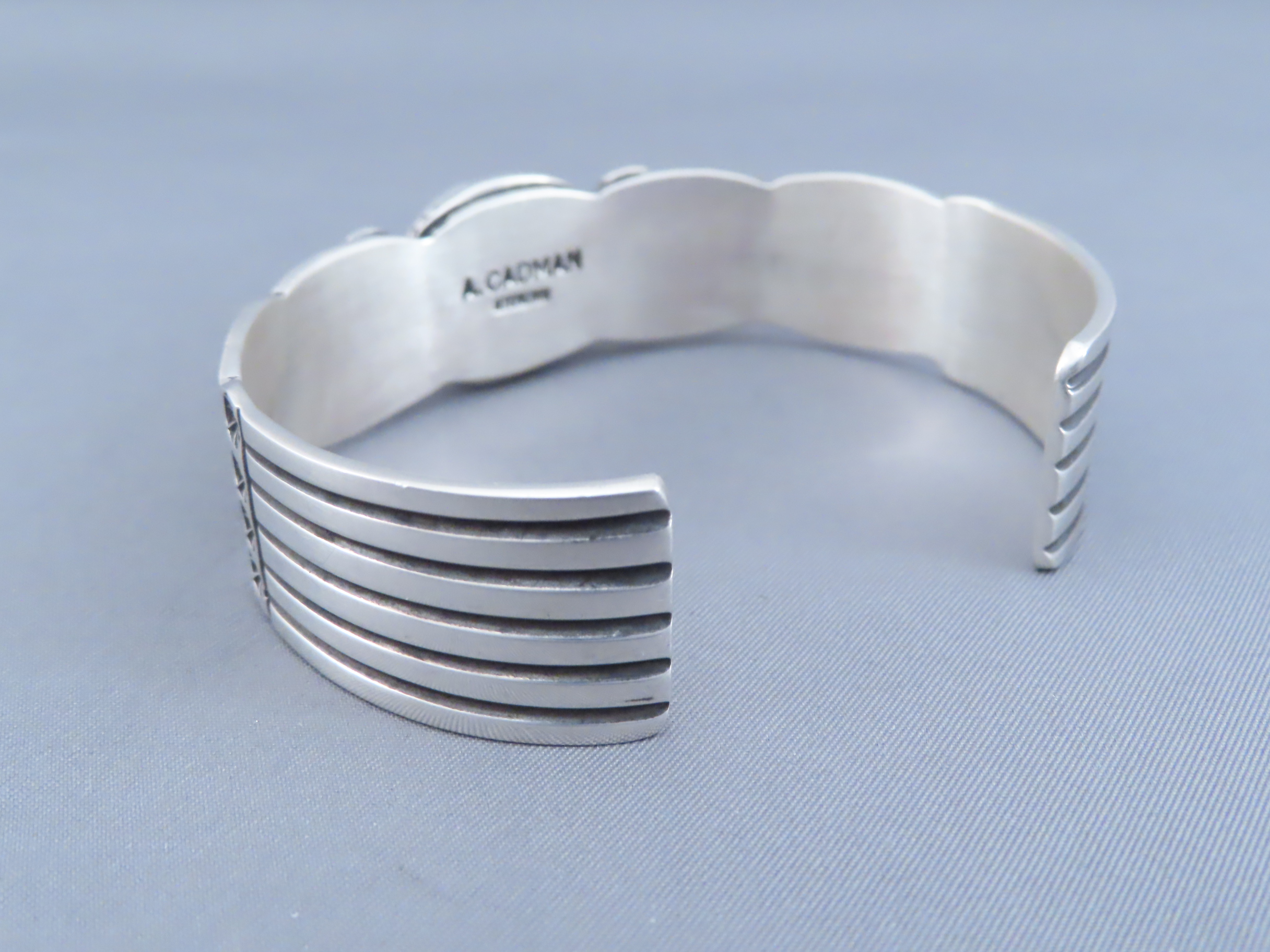 Thunderbird Bracelet with Kingman Turquoise by Andy Cadman