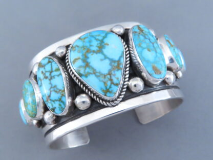 Kingman Turquoise Cuff Bracelet by Albert Jake