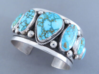 Kingman Turquoise Cuff Bracelet by Albert Jake