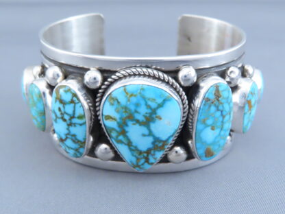Kingman Turquoise Cuff Bracelet by Albert Jake