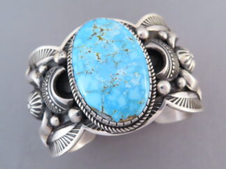 Wider Kingman Turquoise Bracelet by Albert Jake