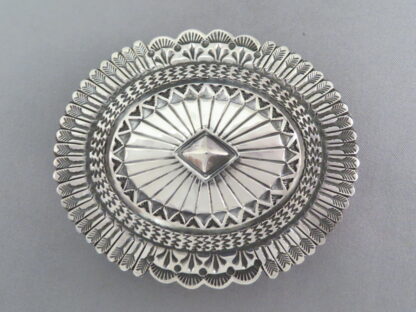 Sterling Silver Navajo Belt Buckle by Sunshine Reeves