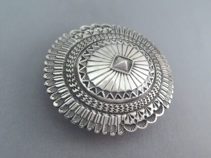 Sterling Silver Navajo Belt Buckle by Sunshine Reeves