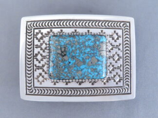 Persian Turquoise Belt Buckle by Landon Secatero