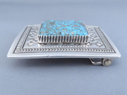 Persian Turquoise Belt Buckle by Landon Secatero