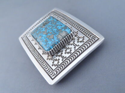 Persian Turquoise Belt Buckle by Landon Secatero