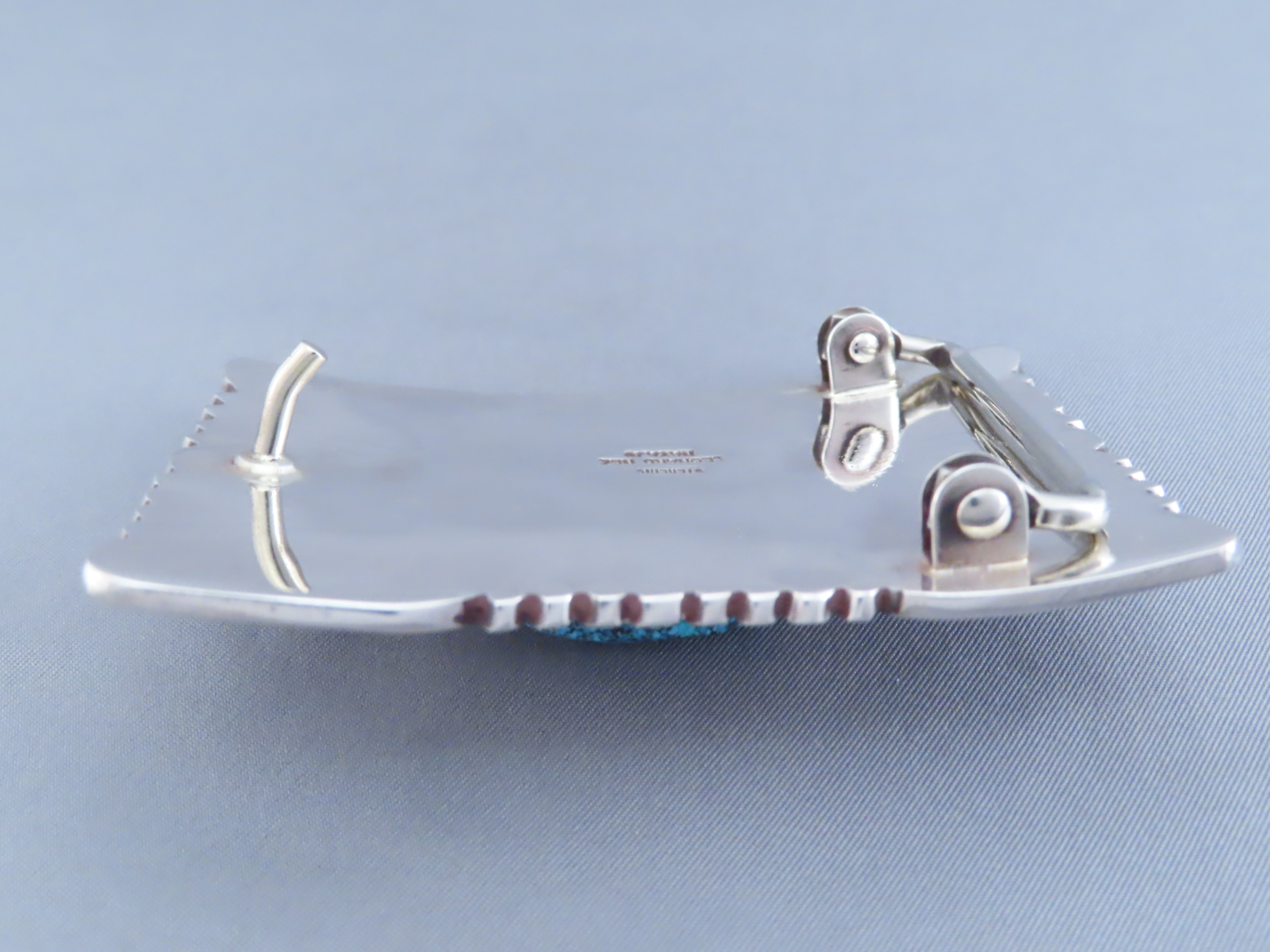 Leonard Nez Kingman Turquoise Belt Buckle