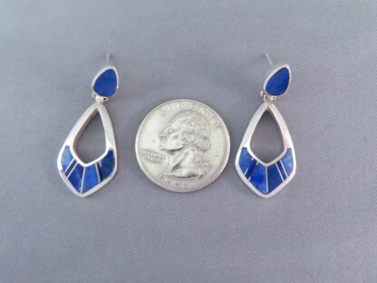 Lapis Inlay Earrings