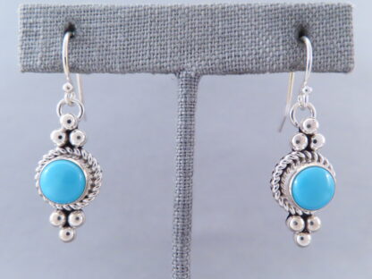 Sleeping Beauty Turquoise Cabachon Earrings