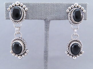 Long Onyx Earrings by Artie Yellowhorse