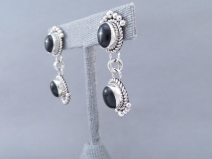 Long Onyx Earrings by Artie Yellowhorse