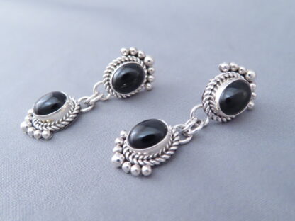 Long Onyx Earrings by Artie Yellowhorse