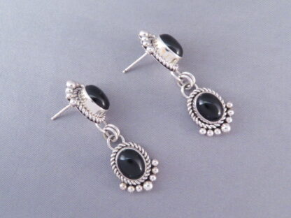 Long Onyx Earrings by Artie Yellowhorse