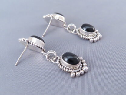 Long Onyx Earrings by Artie Yellowhorse