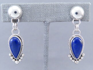 Lapis & Sterling Silver Earrings by Artie Yellowhorse
