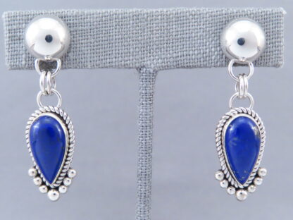 Lapis & Sterling Silver Earrings by Artie Yellowhorse