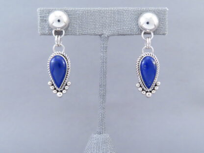 Lapis & Sterling Silver Earrings by Artie Yellowhorse