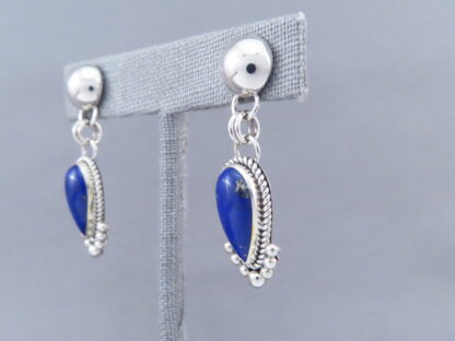 Lapis & Sterling Silver Earrings by Artie Yellowhorse