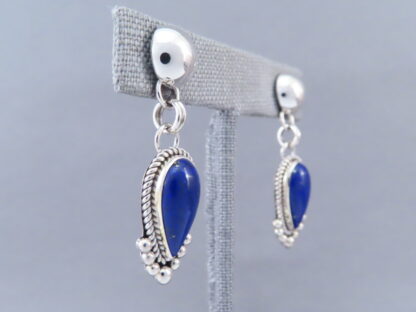 Lapis & Sterling Silver Earrings by Artie Yellowhorse