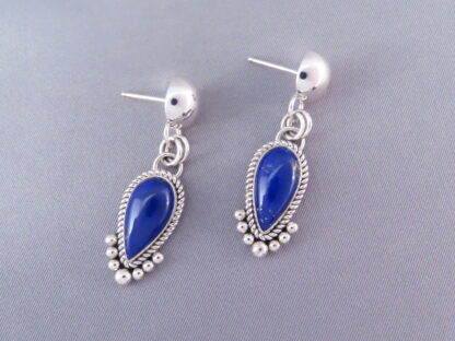 Lapis & Sterling Silver Earrings by Artie Yellowhorse