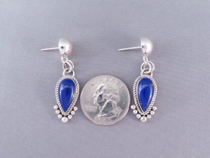 Lapis & Sterling Silver Earrings by Artie Yellowhorse