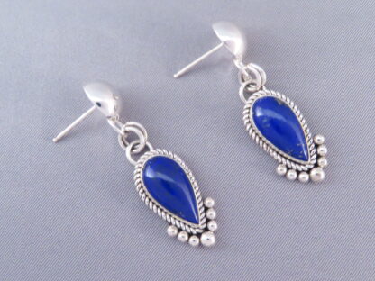 Lapis & Sterling Silver Earrings by Artie Yellowhorse