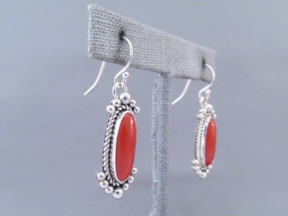 Coral Earrings by Artie Yellowhorse