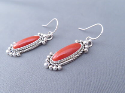 Coral Earrings by Artie Yellowhorse