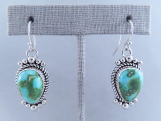 Turquoise Earrings by Artie Yellowhorse (Sonoran Gold Turquoise)