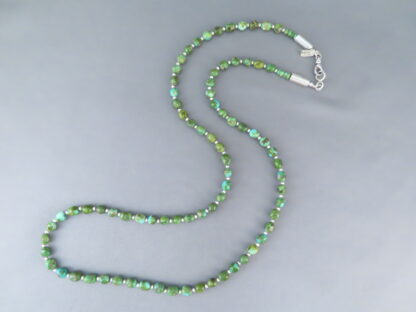 Long Sonoran Turquoise Necklace by Desiree Yellowhorse