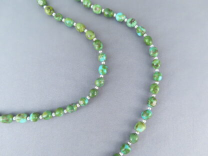 Long Sonoran Turquoise Necklace by Desiree Yellowhorse