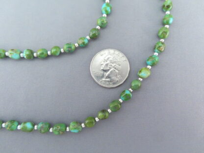 Long Sonoran Turquoise Necklace by Desiree Yellowhorse
