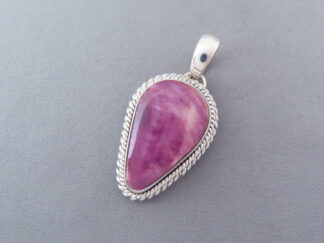 Buy Native American Jewelry - Small Purple Spiny Oyster Shell Pendant by Artie Yellowhorse $195- FOR SALE