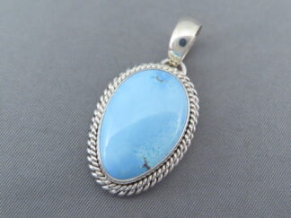 Turquoise Pendant by Artie Yellowhorse (Golden Hills Turquoise)