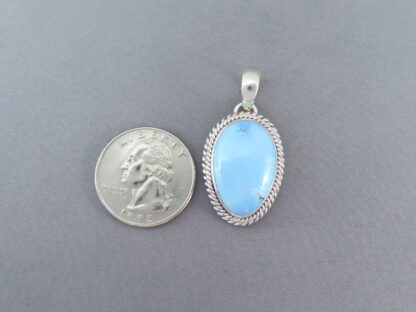 Turquoise Pendant by Artie Yellowhorse (Golden Hills Turquoise)