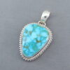 Kingman Turquoise & Sterling Silver Pendant (smaller)