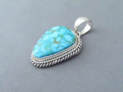 Kingman Turquoise & Sterling Silver Pendant (smaller)