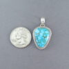 Kingman Turquoise & Sterling Silver Pendant (smaller)