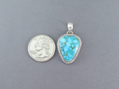 Kingman Turquoise & Sterling Silver Pendant (smaller)