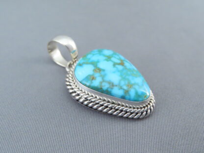 Kingman Turquoise & Sterling Silver Pendant (smaller)