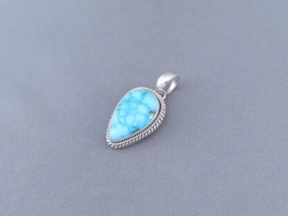 Blue Pendant with Kingman Turquoise by Artie Yellowhorse