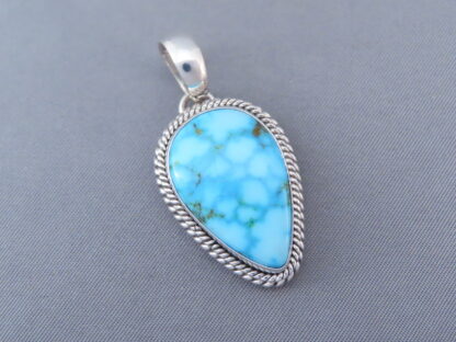 Blue Pendant with Kingman Turquoise by Artie Yellowhorse