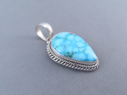 Blue Pendant with Kingman Turquoise by Artie Yellowhorse