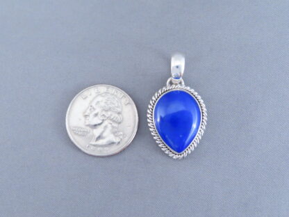 Native American Lapis Slider Pendant by Artie Yellowhorse