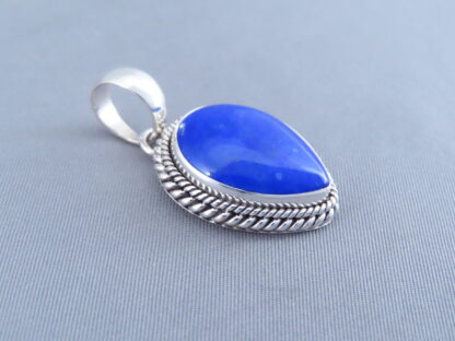 Native American Lapis Slider Pendant by Artie Yellowhorse
