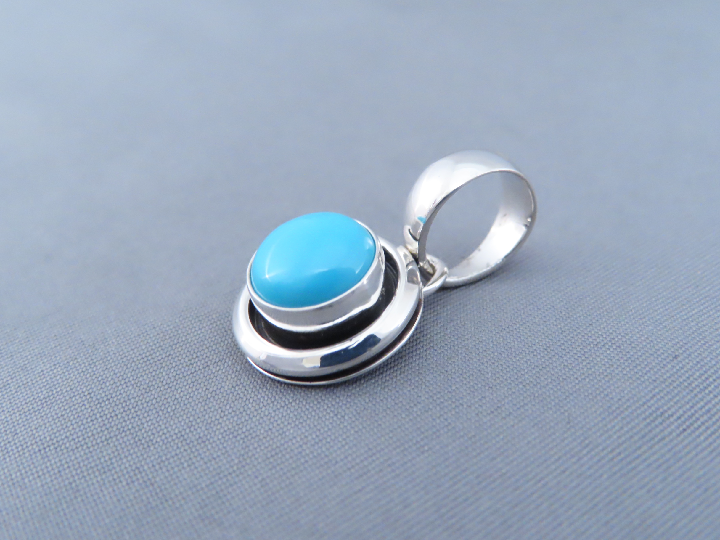 Small Sleeping Beauty Turquoise Pendant